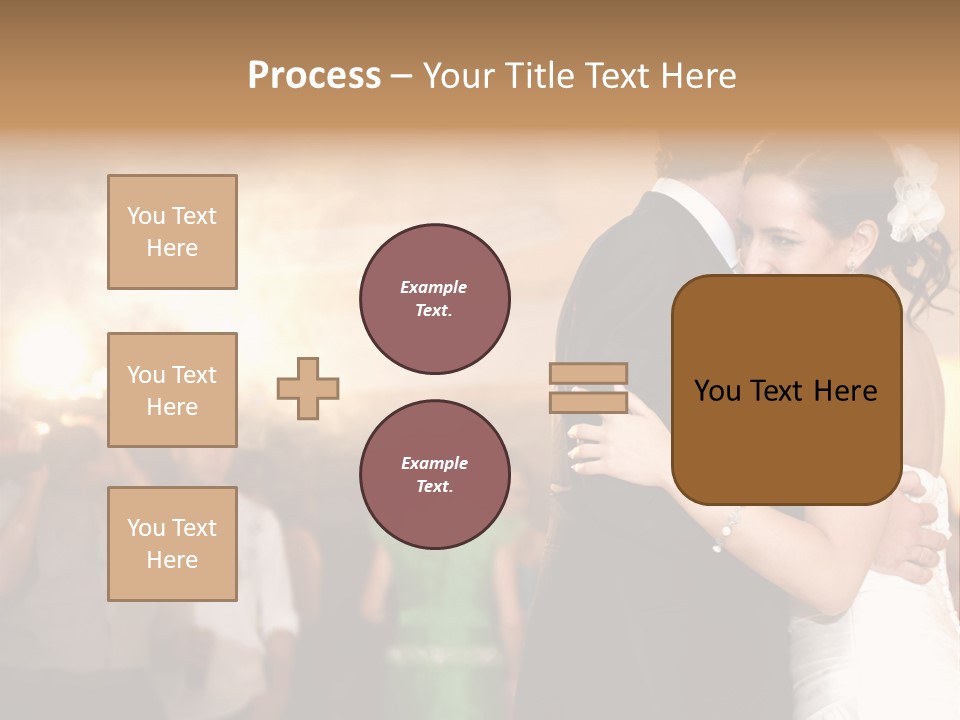 Groom Happy Sunset PowerPoint Template