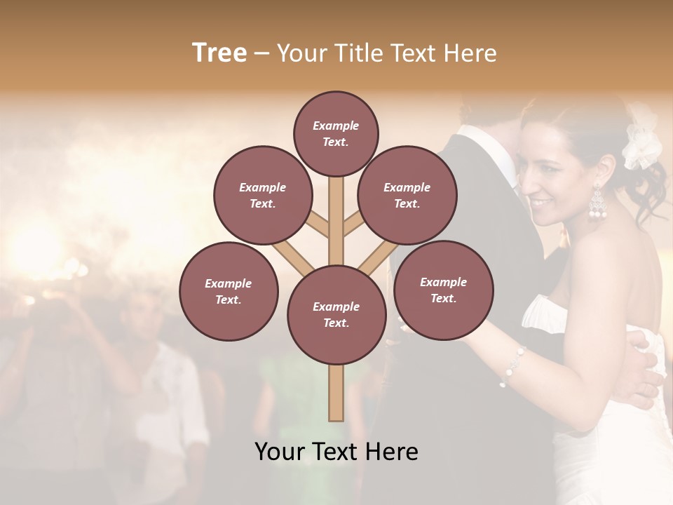 Groom Happy Sunset PowerPoint Template