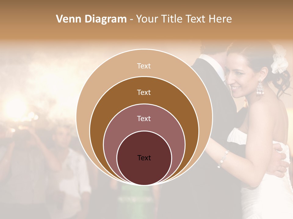 Groom Happy Sunset PowerPoint Template