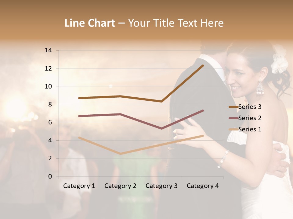 Groom Happy Sunset PowerPoint Template
