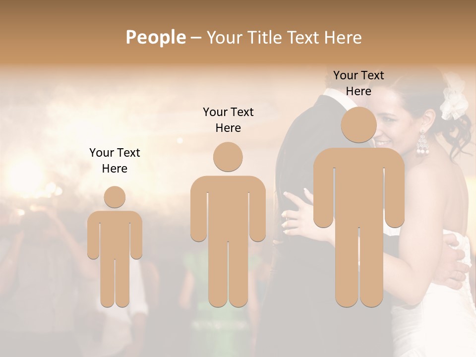 Groom Happy Sunset PowerPoint Template