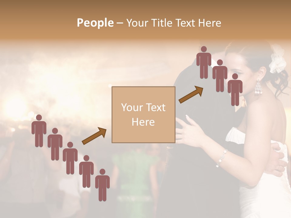 Groom Happy Sunset PowerPoint Template