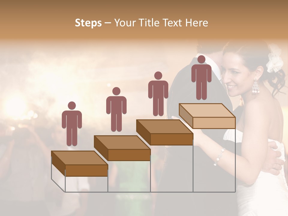 Groom Happy Sunset PowerPoint Template