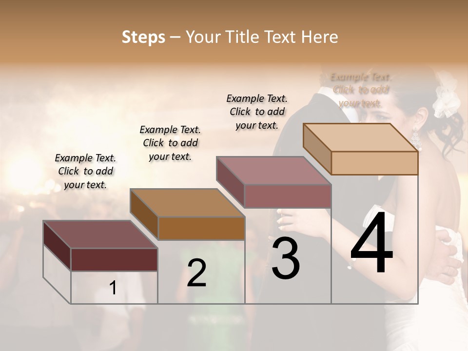 Groom Happy Sunset PowerPoint Template