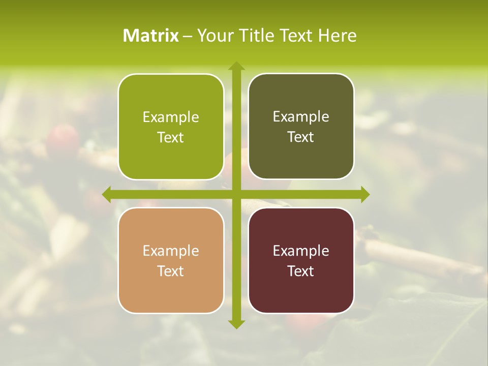 A Bunch Of Berries Are Growing On A Tree PowerPoint Template