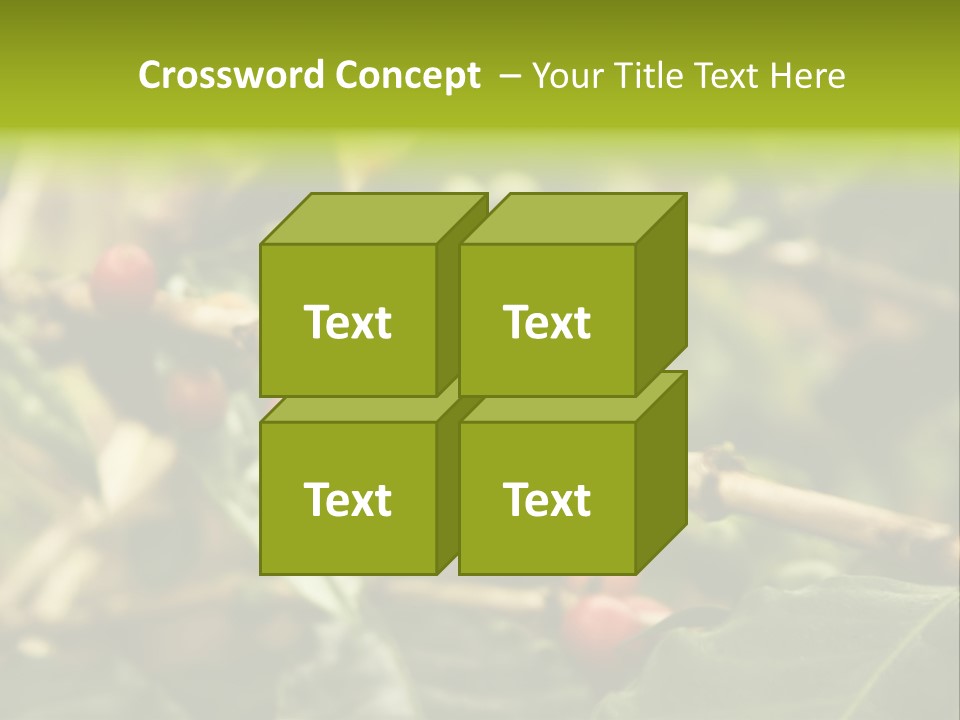 A Bunch Of Berries Are Growing On A Tree PowerPoint Template