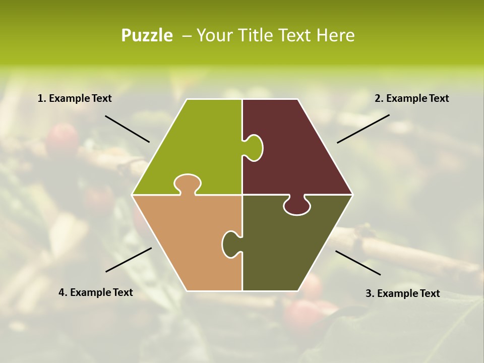 A Bunch Of Berries Are Growing On A Tree PowerPoint Template