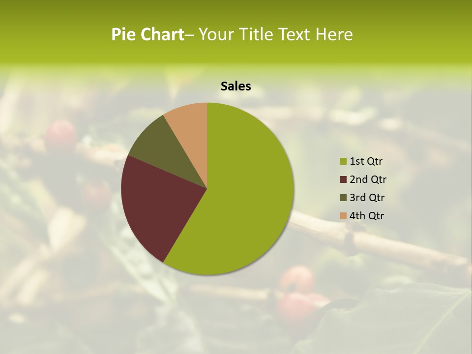 A Bunch Of Berries Are Growing On A Tree PowerPoint Template