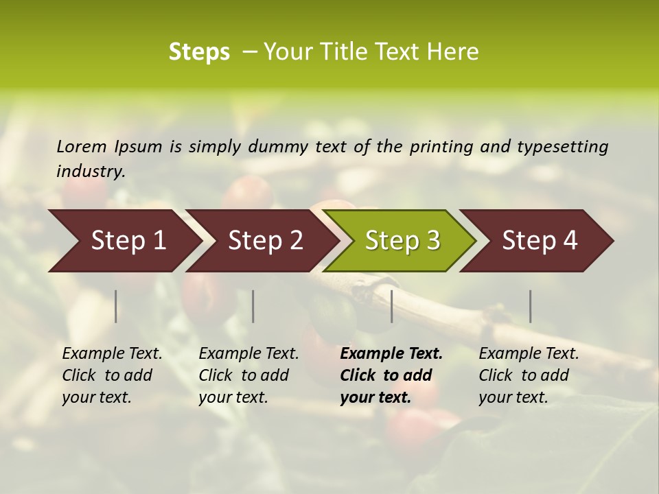 A Bunch Of Berries Are Growing On A Tree PowerPoint Template