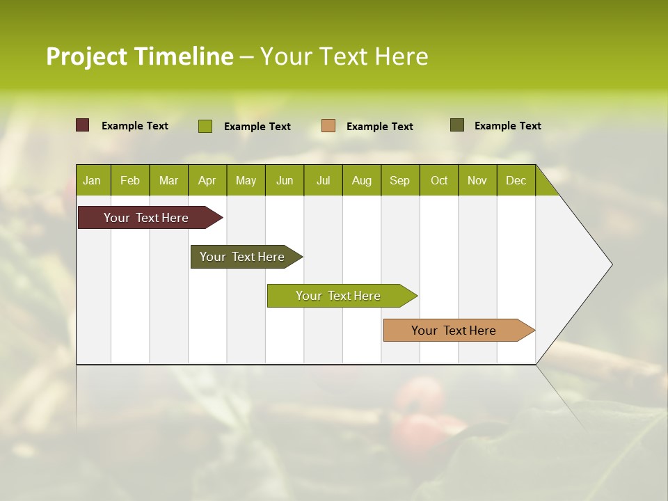 A Bunch Of Berries Are Growing On A Tree PowerPoint Template