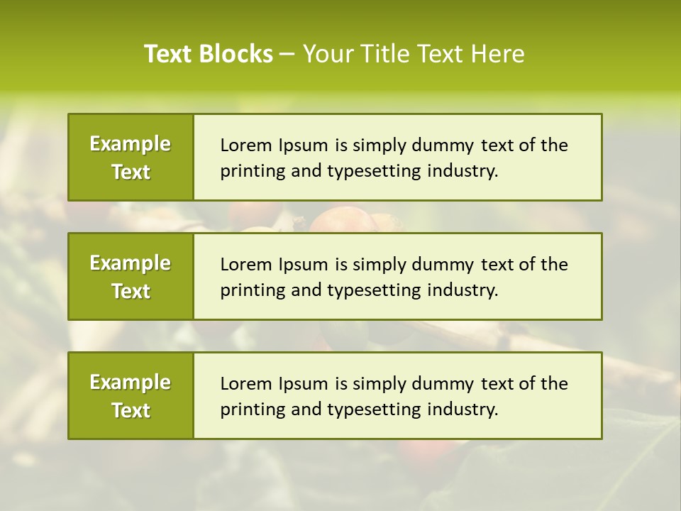 A Bunch Of Berries Are Growing On A Tree PowerPoint Template