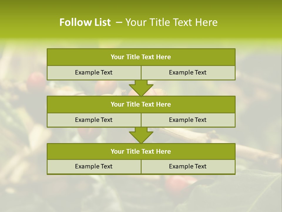 A Bunch Of Berries Are Growing On A Tree PowerPoint Template
