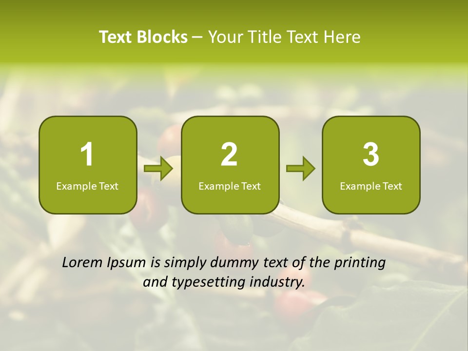 A Bunch Of Berries Are Growing On A Tree PowerPoint Template