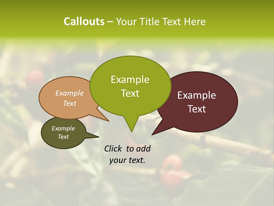 A Bunch Of Berries Are Growing On A Tree PowerPoint Template