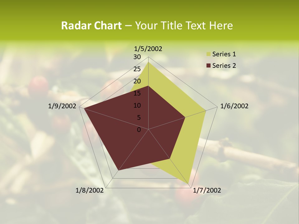 A Bunch Of Berries Are Growing On A Tree PowerPoint Template