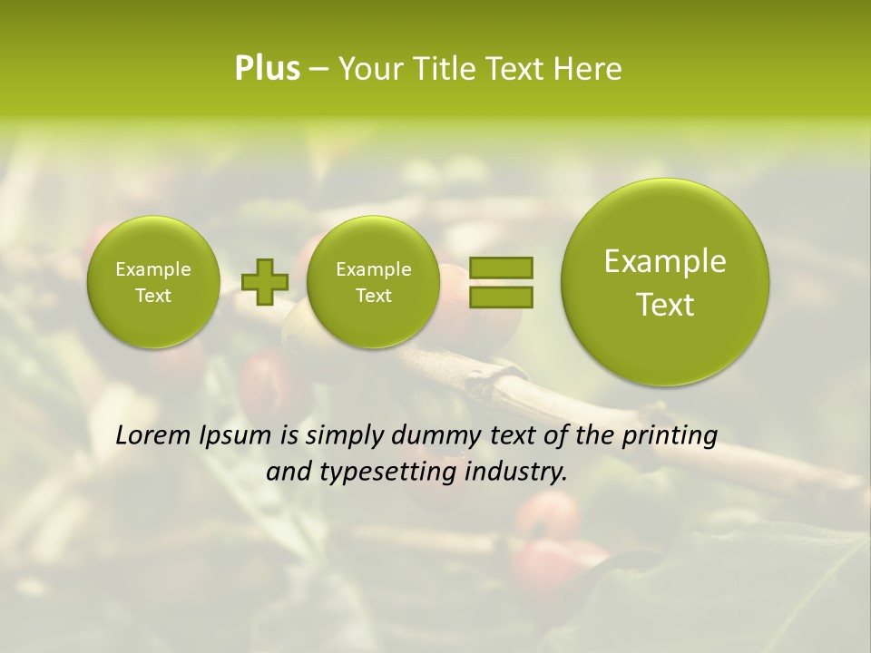 A Bunch Of Berries Are Growing On A Tree PowerPoint Template