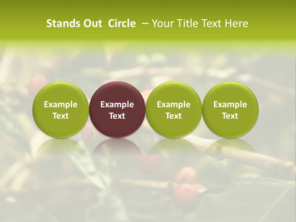 A Bunch Of Berries Are Growing On A Tree PowerPoint Template