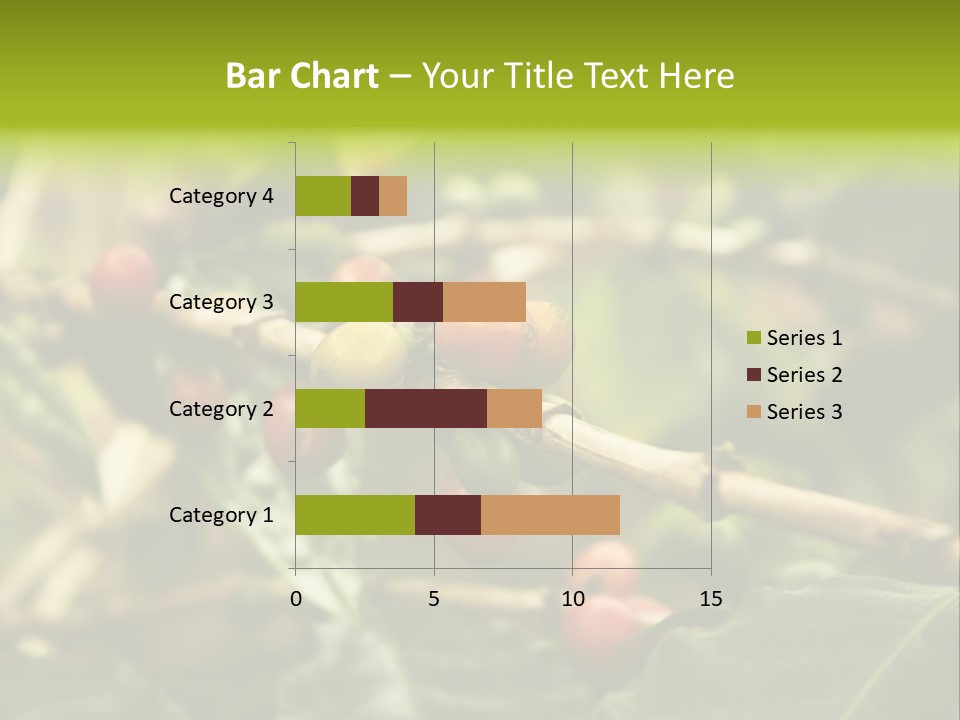 A Bunch Of Berries Are Growing On A Tree PowerPoint Template