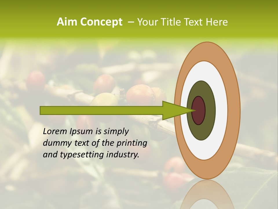 A Bunch Of Berries Are Growing On A Tree PowerPoint Template