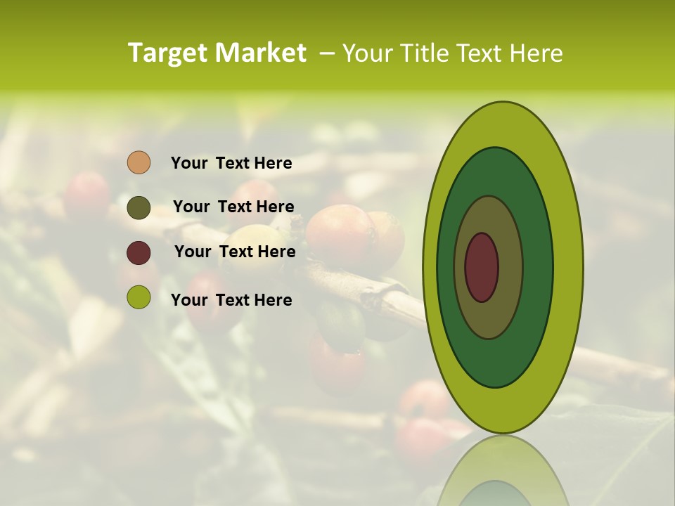 A Bunch Of Berries Are Growing On A Tree PowerPoint Template