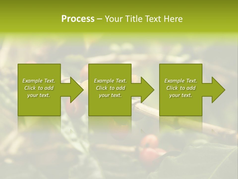 A Bunch Of Berries Are Growing On A Tree PowerPoint Template