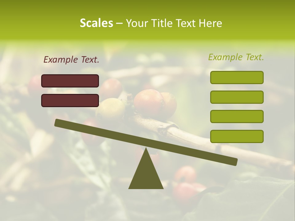 A Bunch Of Berries Are Growing On A Tree PowerPoint Template