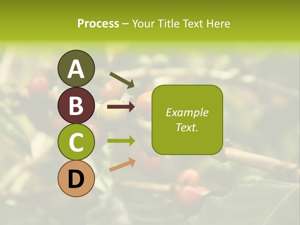 A Bunch Of Berries Are Growing On A Tree PowerPoint Template