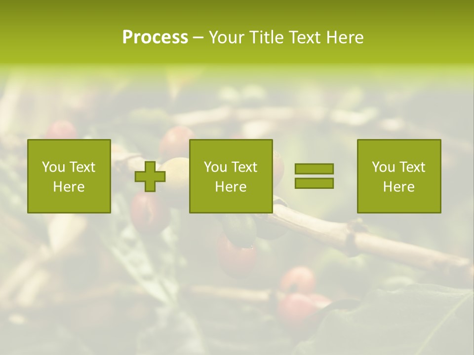 A Bunch Of Berries Are Growing On A Tree PowerPoint Template