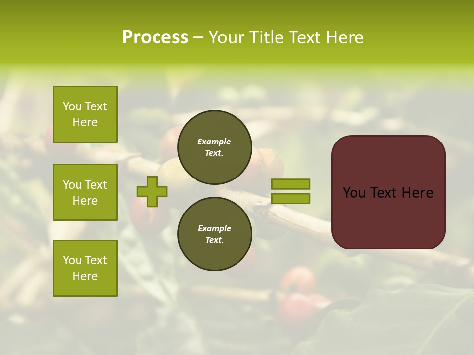 A Bunch Of Berries Are Growing On A Tree PowerPoint Template
