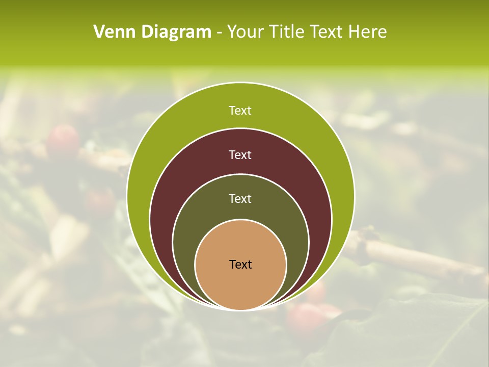 A Bunch Of Berries Are Growing On A Tree PowerPoint Template