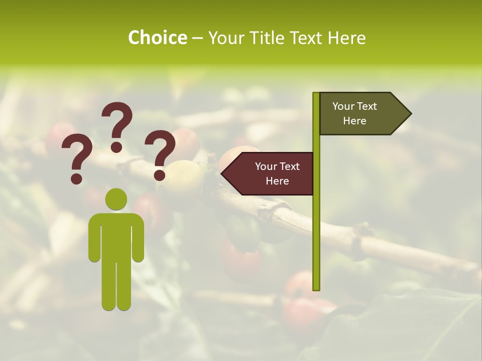 A Bunch Of Berries Are Growing On A Tree PowerPoint Template
