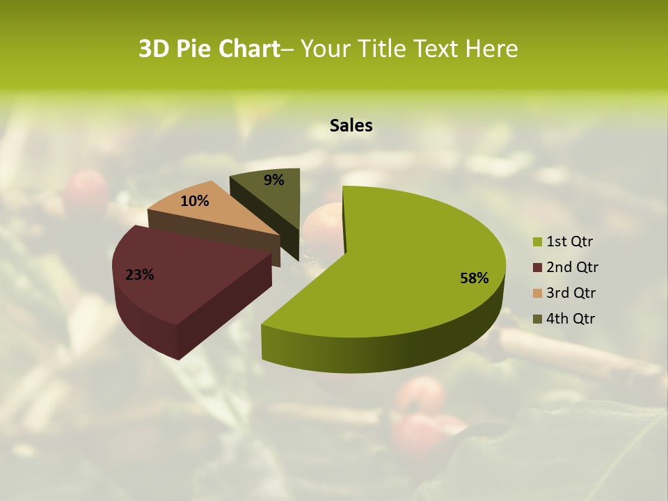 A Bunch Of Berries Are Growing On A Tree PowerPoint Template