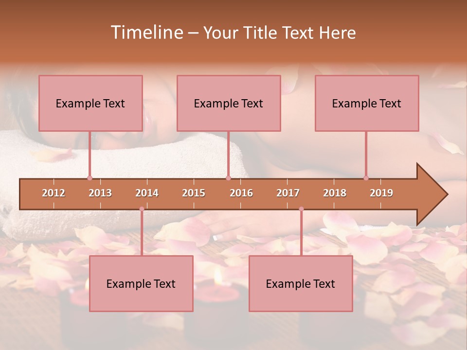 A Beautiful Woman Laying On A Towel Next To Candles PowerPoint Template