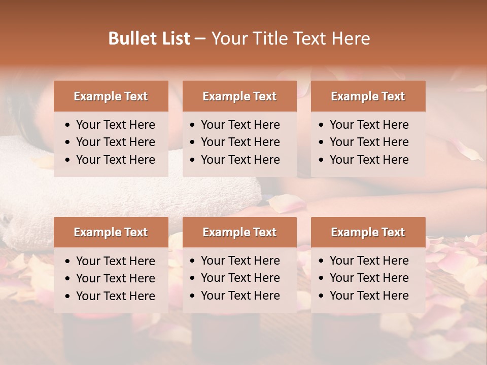 A Beautiful Woman Laying On A Towel Next To Candles PowerPoint Template