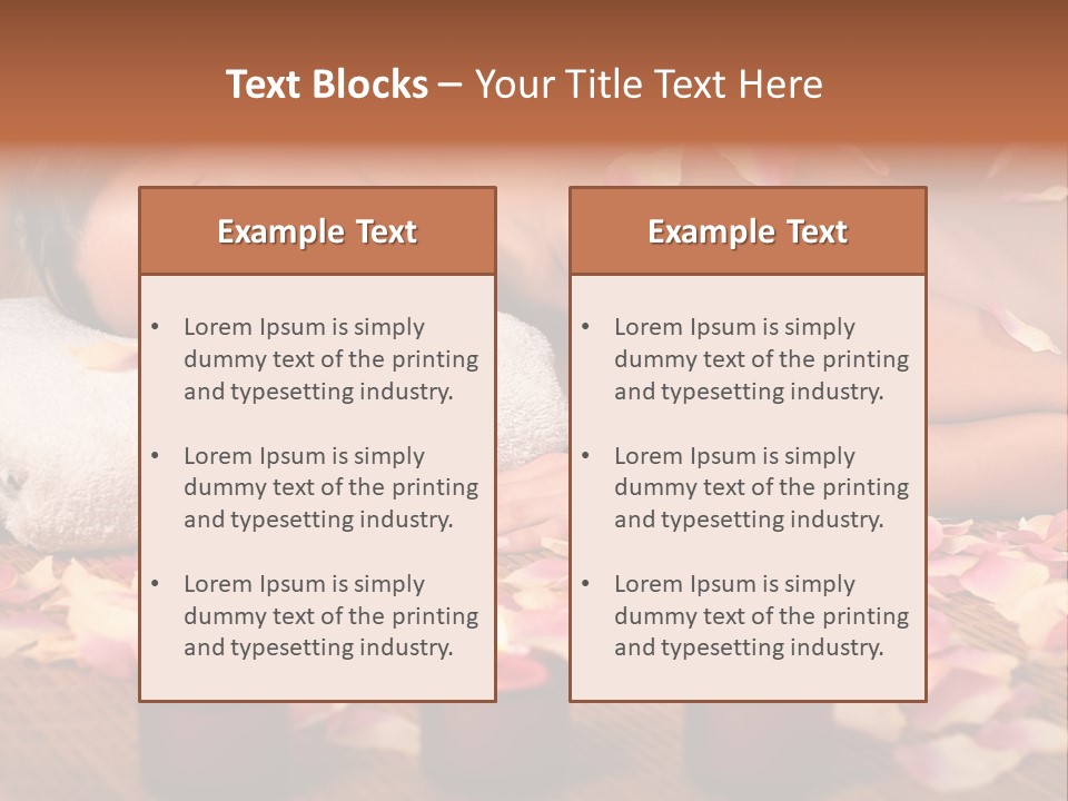 A Beautiful Woman Laying On A Towel Next To Candles PowerPoint Template