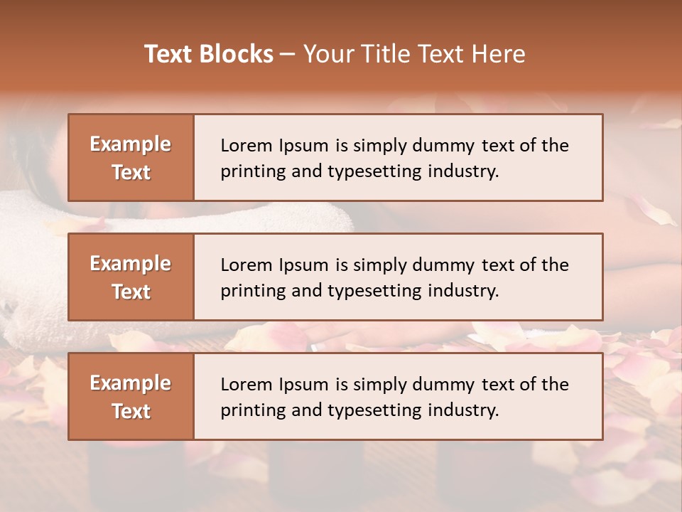 A Beautiful Woman Laying On A Towel Next To Candles PowerPoint Template