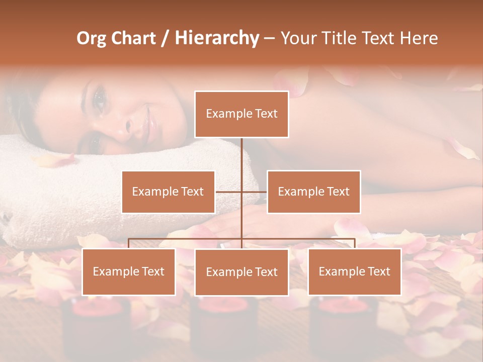 A Beautiful Woman Laying On A Towel Next To Candles PowerPoint Template