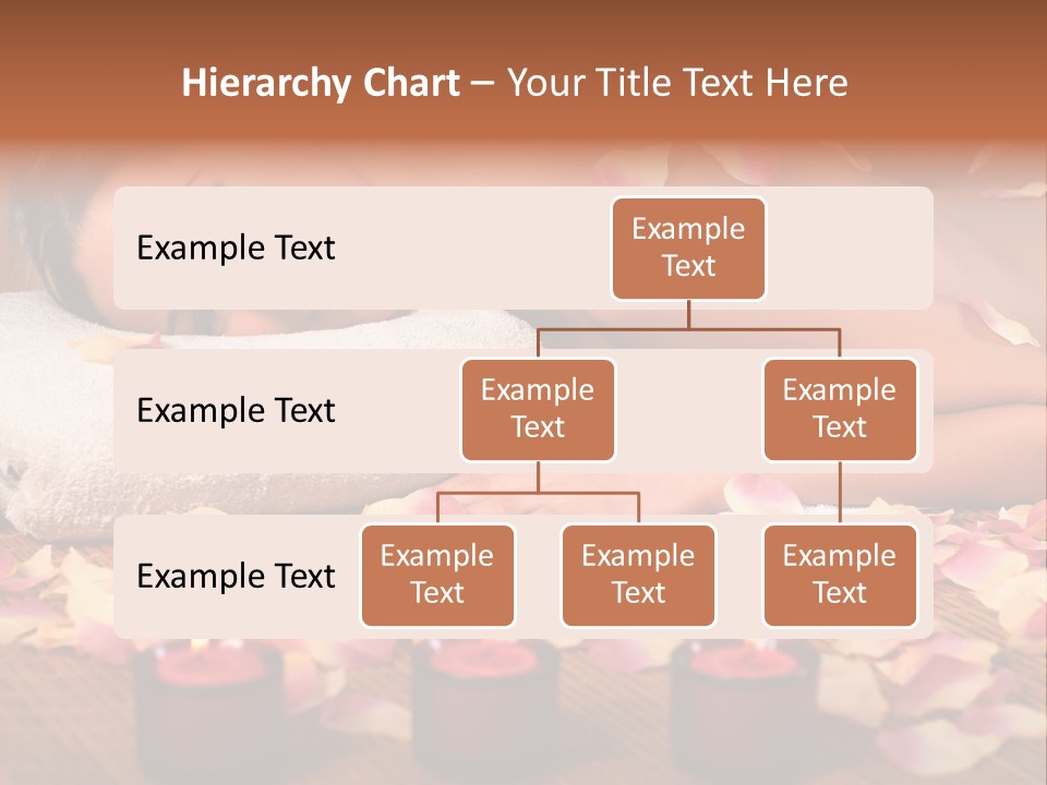 A Beautiful Woman Laying On A Towel Next To Candles PowerPoint Template