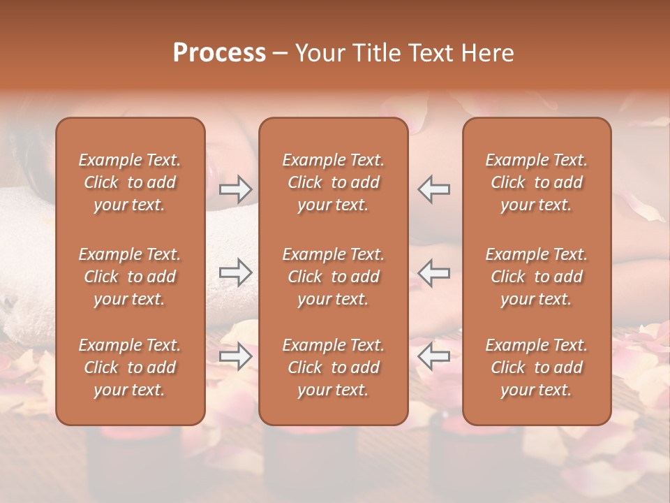 A Beautiful Woman Laying On A Towel Next To Candles PowerPoint Template