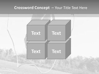 A Person Jumping In The Air With A Jump Rope PowerPoint Template