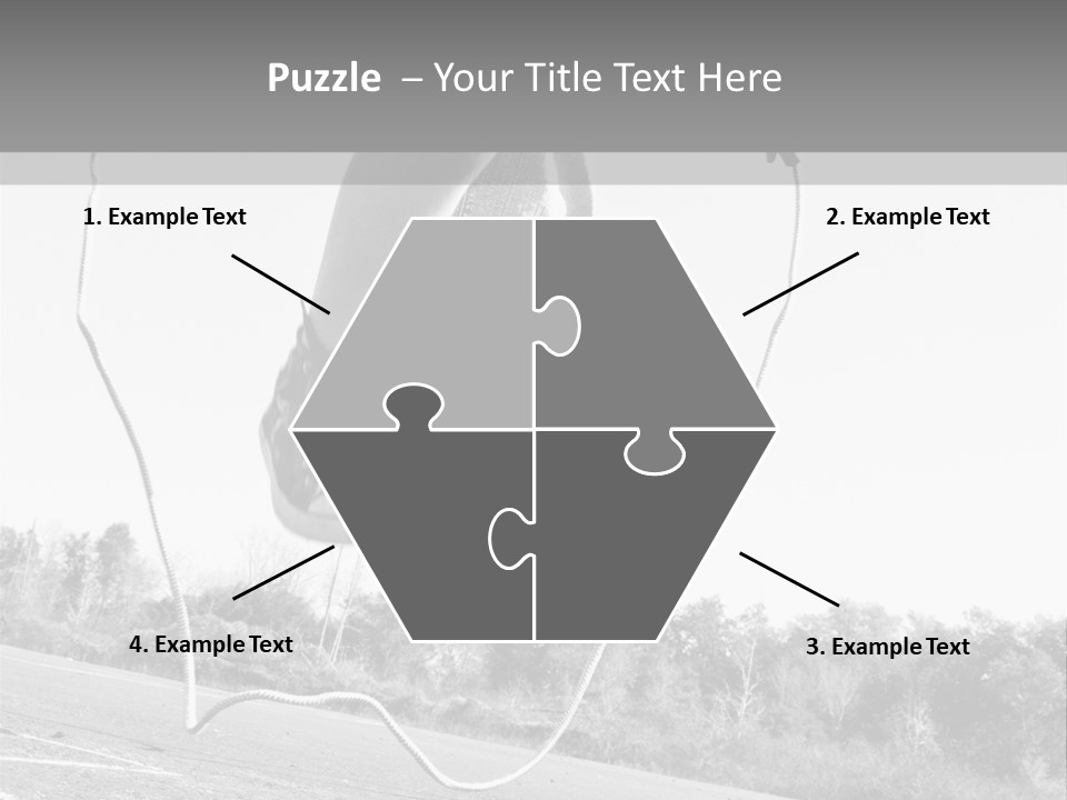 A Person Jumping In The Air With A Jump Rope PowerPoint Template