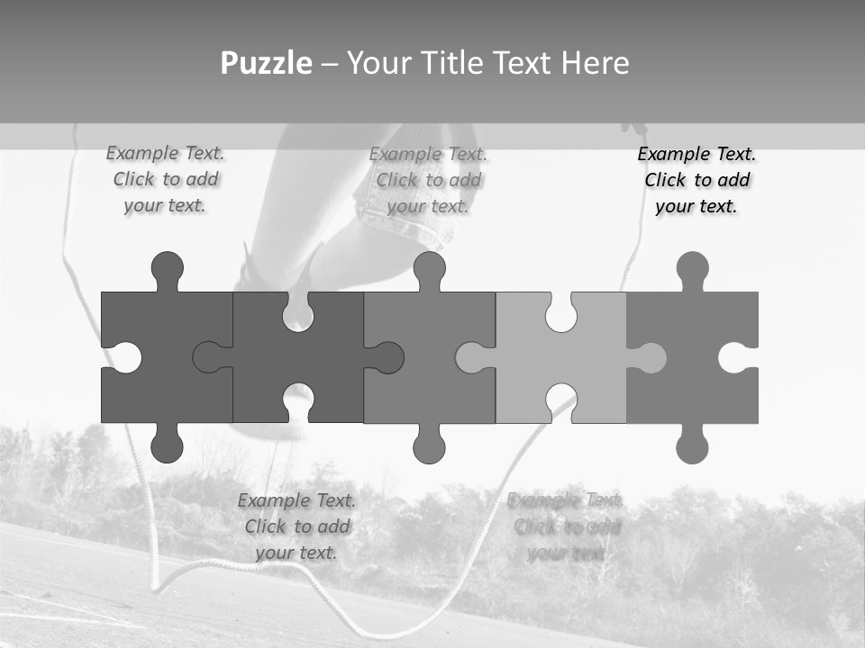 A Person Jumping In The Air With A Jump Rope PowerPoint Template