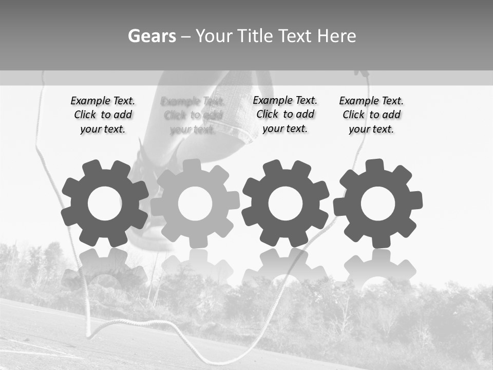 A Person Jumping In The Air With A Jump Rope PowerPoint Template