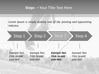 A Person Jumping In The Air With A Jump Rope PowerPoint Template