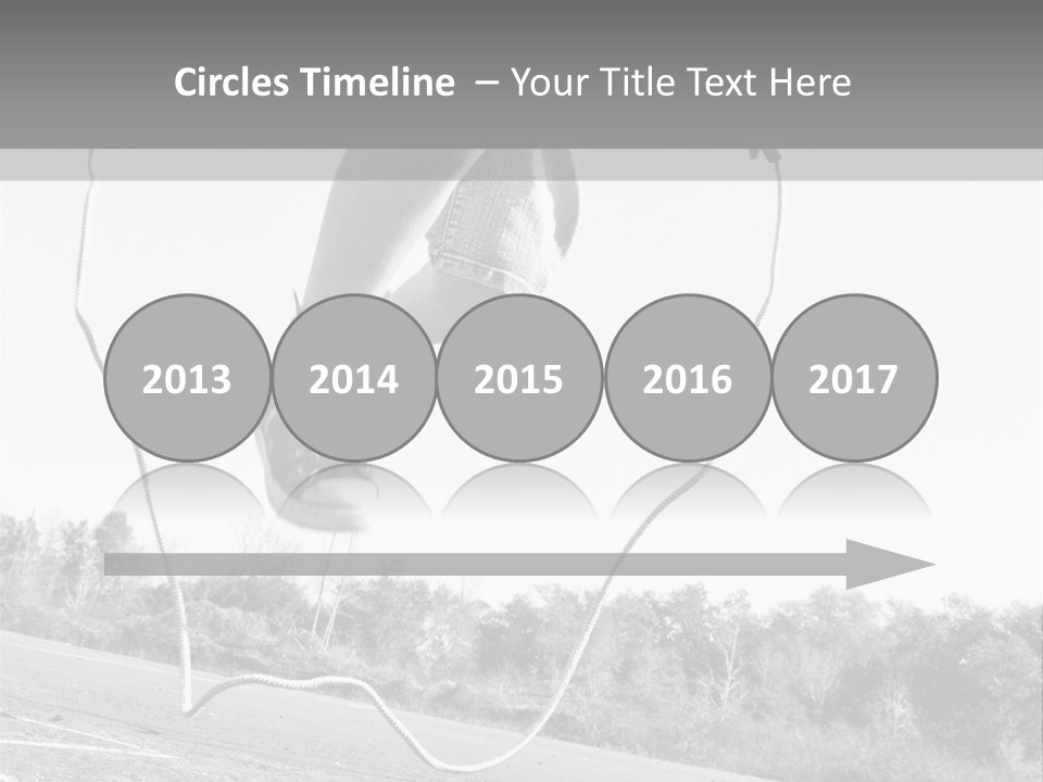 A Person Jumping In The Air With A Jump Rope PowerPoint Template