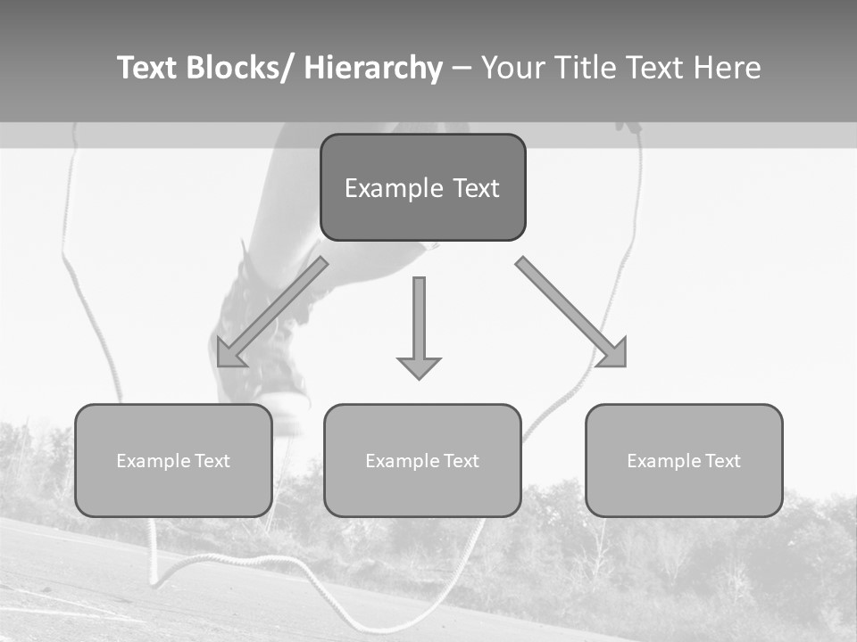 A Person Jumping In The Air With A Jump Rope PowerPoint Template