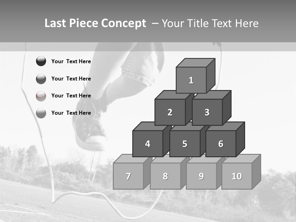 A Person Jumping In The Air With A Jump Rope PowerPoint Template