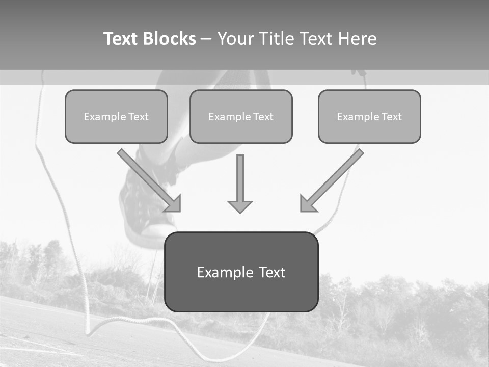 A Person Jumping In The Air With A Jump Rope PowerPoint Template