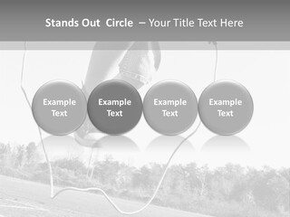 A Person Jumping In The Air With A Jump Rope PowerPoint Template