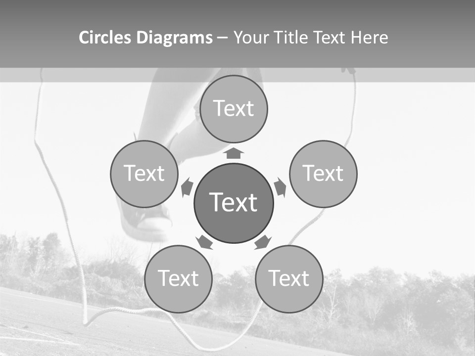 A Person Jumping In The Air With A Jump Rope PowerPoint Template